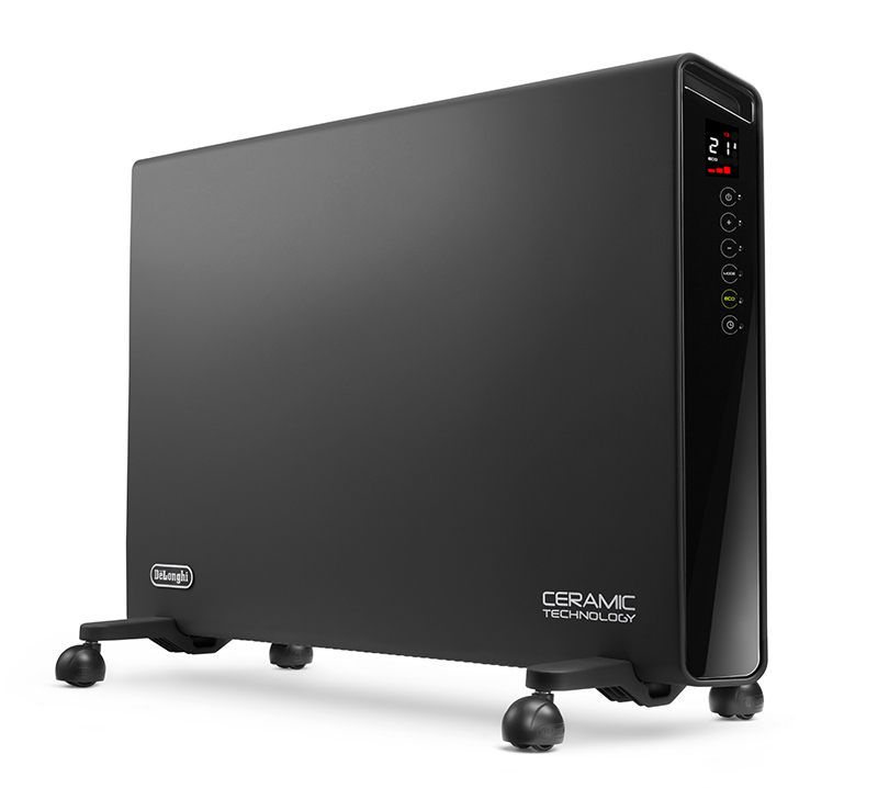 De Longhi HX65L22 Slim Style Ceramic Termoconvettore Elettrico Potenza 2200 W Colore Nero P90449